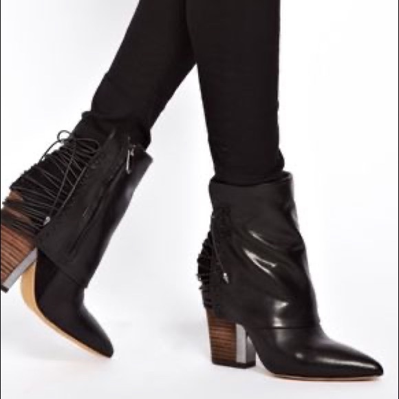 Sam Edelman Shoes - SAM EDELMAN Corset Lace Block Heel Ankle Booties